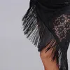 Stage Wear 2023 Jupes de danse latine pour femmes ventre hanche écharpe rouge Salsa Gypsy dentelle gland frange accessoires de danse de salle de bal