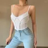 Débardeur court pour femmes, haut court, Sexy, Club, Bustier, court, Slim, gilet de plage, Cami, vêtements Y2k, mode Streetwear