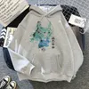 Mens Hoodies Sweatshirts Anime Hoodie Japon karikatür totoro unisex kawaii Miyazaki Hayao Studio Ghibli Streetwear Harajuku Gray 230113