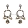 Dangle Chandelier Fashion Jewelry Retro Baroque Earrings Diamond Rhinstone Star Stud Drop Drop Drop