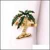 Napkin Rings Decorative Holder Custom Green Ring Drop Delivery Home Garden Kitchen Dining Bar Table Decoration Accessories Otlwp