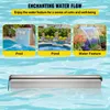 Decoraciones de jardín VEVOR 30 150 cm Fuente de piscina Cascada con tubería de agua ligera Acrílico Estanque Natación Característica decorativa 230113