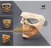 Mzz88 Cool Skull Motorcycle Face Mask With Goggles Plastic Mask Open Face Motorcycle Helmet Moto Casco Cascoin