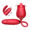 Giocattoli anali Clitoride Stimolazione del clitoride Giocattolo del sesso in silicone per adulti Spinta Stretch G Spot Leccare il vibratore Succhiare la rosa Per le donne Femmina 230113