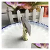 Party Favor Style Gold Pineapple Place Card Holder Table Number Figure Stand Supplies Wedding Digital Seat Decor Za1394 Drop Deliver Dhijn