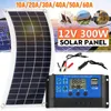 ألواح الطاقة الشمسية محمولة 300W لوحة شمسية Kit 12V USB الشحن لوحة الطاقة الشمسية مع وحدة تحكم الخلايا الشمسية مقاومة للماء للهاتف RV Car 230113