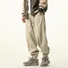 Men's Pants 2023 High Fashion Cotton Linen Bloomers Wide Leg Ladies Elegent Elasitic Waist And Trousers