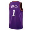 DeAndre Ayton Chris Paul Basketball Jerseys Devin Booker 22 1 3 Retro Charles Barkley Steve Nash 2023 City Shirt Black White Edition Jerseys 13 34