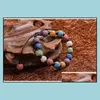 Очарование браслетов мода Bohemian Colorf Lava Stone Bead Bracelet for Women Jewelry Accessessy Diffuser Diffuser доставка OTPQB