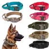 Cartão de identificação de tag de cachorro Duarable Military Tactical Collar Alemão Shepard Medium GREST S PARA TREINAMENTO DE TREINAMENTO DE AVALIZAÇÃO HANDLE 230113