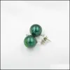 Stud Handmade Pearls Sterling Sier S925 1011 Mm Edison 11 Colors For Choose Colorf Earrings Drop Delivery Jewelry Otnb6