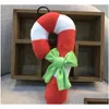 Dog Toys Chews Christmas Crutch Shape Plush Chew Sound Toy For Puppy Cat Training Products Sn4972 Drop Delivery Home Garden Pet Sup Dhudy
