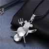 Kolye Kolye 2023 Vintage Anime One Piece Sanji Skeleton Logo Kondnecklace Halat Zinciri Kolye Ünlü Hediye