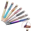 Promoção de canetas esferográficas por atacado de cores diferentes Crystal Diamond Pen Roller Ball para escrever presente de natal 0479 Drop entregando dhfln