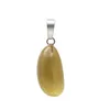 Pendant Necklaces Unique Irregular Natural Gem Stone Clear Crystal Yellow Pink Quartz Tiger Eye Charms DIY Fit Necklace For Jewelry Making