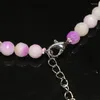 Choker Multiclor Jades Stone Chalcedony 6-14 mm Tower Chain Faseted Okrągłe koraliki Naszyjnik na prezenty Charms Biżuteria 18-calowa B620