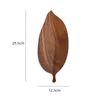 Plates Creative Leaf Shape Solid Wood Tray Picnic Travel Portable Multifunction Home Kitchen Kitchenware Accessories Cake Sushi Plate