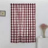 Curtain Plaid Printed Roman Cotton Linen Window Adjustable Blinds Blackout Drapes For Living Room Kitchen