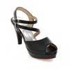 Sandaler plus stor storlek 34- 46 Ladies Platforms Lady Dress Shoes Sexy High Heel Women Pumps B35