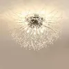 Plafoniere Dandelion Modern Crystal Light Soggiorno Sala da pranzo Decorazione Led Home Indoor Cucina Camera da letto Illuminazione