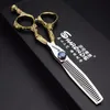 Hair Scissors Professional Hairdresser's 6 Inch Cut Thinning Japan 440c Barbershop