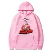 Sweats à capuche pour hommes Sweatshirts Anime Initial D Rising Jap Sweat à capuche JDM Drift Red Car Tops à la mode Harajuku Streetwear Sweat à capuche en polaire à manches longues 230113