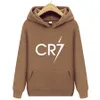 Męskie bluzy bluzy Cristiano Ronaldo Hoodie Cr7 Print Streetwear Football Star Men Men Women Fashion Tops Pullovers 230113