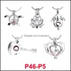 Médaillons Usine Vente en gros directe 300 modèles pour votre choix Cages de médaillon Love Wish Pearl / Gem Beads Oyster Pearl Montages Cage Dro Otpjc