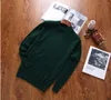 Men's Sweaters Plus Size Goat Cashmere Half-high Collar Basic Pullover Sweater Dark Green 9colors S/105-3XL/130