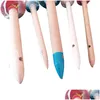 Fournitures de peinture Type 131 2Round Long Handlebrush Car Detailing Brush Nettoyage Brosses à cheveux de sanglier naturel Outils de détail Drop Delivery Dhmcr