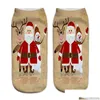 Decorazioni natalizie Calzini Modello stampato 3D Babbo Natale Emots Uomini e donne Soft Texture Gift Dhs Drop Delivery Home Garden Festi Dh9Dp