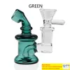 Mini Bongs DAB RIGS 14 مم مفصل أنثى مع وعاء مجاني رخيصة رخيصة الفقاعات الصغيرة أنابيب أنابيب زيت منصات الزيت