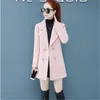 Frauen Wollmischungen 2023 Nachahmung Nerz Samt Wollmantel Frauen Mittellange Herbst Winter Mode Jacke Lose Weibliche Mantel Flut G1784