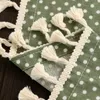 Table Cloth Dot Plaid Dinner Rectangular Antiderapant Tablecloth Home Kitchen Tischdecke Decor Stripe Cover Lace Tassel