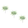 Couronnes de fleurs décoratives 3 pièces 5 fourchettes plantes en plastique pour Scrapbooking gazon artificiel décoration de mariage à la maison fausse plante décor