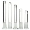 Narguilés Diffuseur de tige en verre pour Bong avec 6 coupes Flush Top 14mm 18mm Adaptateur de réducteur femelle Lo Pro Diffusé vers le bas de la tige en verre Bol Cendriers