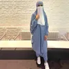 Etnische Kleding Ramadan Eid Moslim Abaya Voor Vrouwen 2 Stuks Gebed Kledingstuk Jilbab Met Broek Abaya Set Islamitische Kleding Lange Khimar Mouw