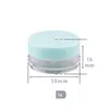 Storage Boxes Bins 3G/5G Wax Container Traveling Portable Plastic Cream Food Grade Mini Empty Cosmetic Bottles Drop Delivery Home Dhi6A