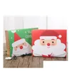 Andra evenemangsfest levererar julafton presentförpackningar Xmas Candy Large Box Santa Claus Paper Case Design Tryckt förpackningsaktivitet de DHI5R