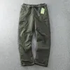 Pantalones de hombre Cargo Invierno Casual Cálido Espesar Fleece Hombres Algodón Multibolsillos Pantalones Hombre Militar Táctico