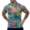 Polos Polos Cave Giraffe Print Polo Shirts Man Tropical Animal Casual Shirt Summer Fashion Down T-shirts