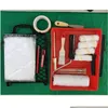 Cleaning Brushes 18Pcs High Quality Wall Painting Microfiber Middle Pile Paint Roller Brush Tray Tool Set Drop Delivery Home Garden Dhhwv
