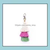 Porte-clés Longes Mode Mtilayer Handmade Bohemian Tassel Porte-clés Sac Porte-clés Charme Sauvage Sac à main Pendentif Accessoires Drop Deli Otyxv