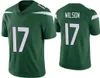 8 Aaron Rodgers Ahmad Sauce Gardner Quinnen Williams Football Jersey Breece Hall Garrett Wilson Zach Wilson Maglie cucite