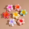 Women Fashion Flowers Ribbon Hair Clips Gift Sand Beach Colorful Handmade Butterfly Orchid Vacation Hair Accessories 1327