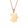 Couple Pendant Necklace Simple Fashion Geometric Puzzle Necklace Combination Lover Friendship Jewelry Gift