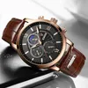 ساعة Wristwatches Lige Mens Watches Top Brand Luxury Men Wrist Watch Weather Quartz Watch Sports Sports Waterproof Clock Relogio Masculinobox 230113