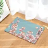 Tapis Belle Plante Fleurs Paillasson Feuilles Rose Rose Bégonia Pêche Tapis Yoga Chunlan Poire Grand Coral Fleece Tapis CustomCarpets Carpe