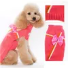 Hundkl￤dtr￶ja ApparelChristmas Pink Pet Cat Lovely Bowknot Decor Akryl Fiber Fine Stitching Soft Structure for Winter Drop Del Dhttl