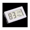 Household Thermometers Mini Digital Lcd Embedded Hygrometers Temperature Humidity Meter Indoor Thermometer Black White Sn1074 Drop D Dh45G